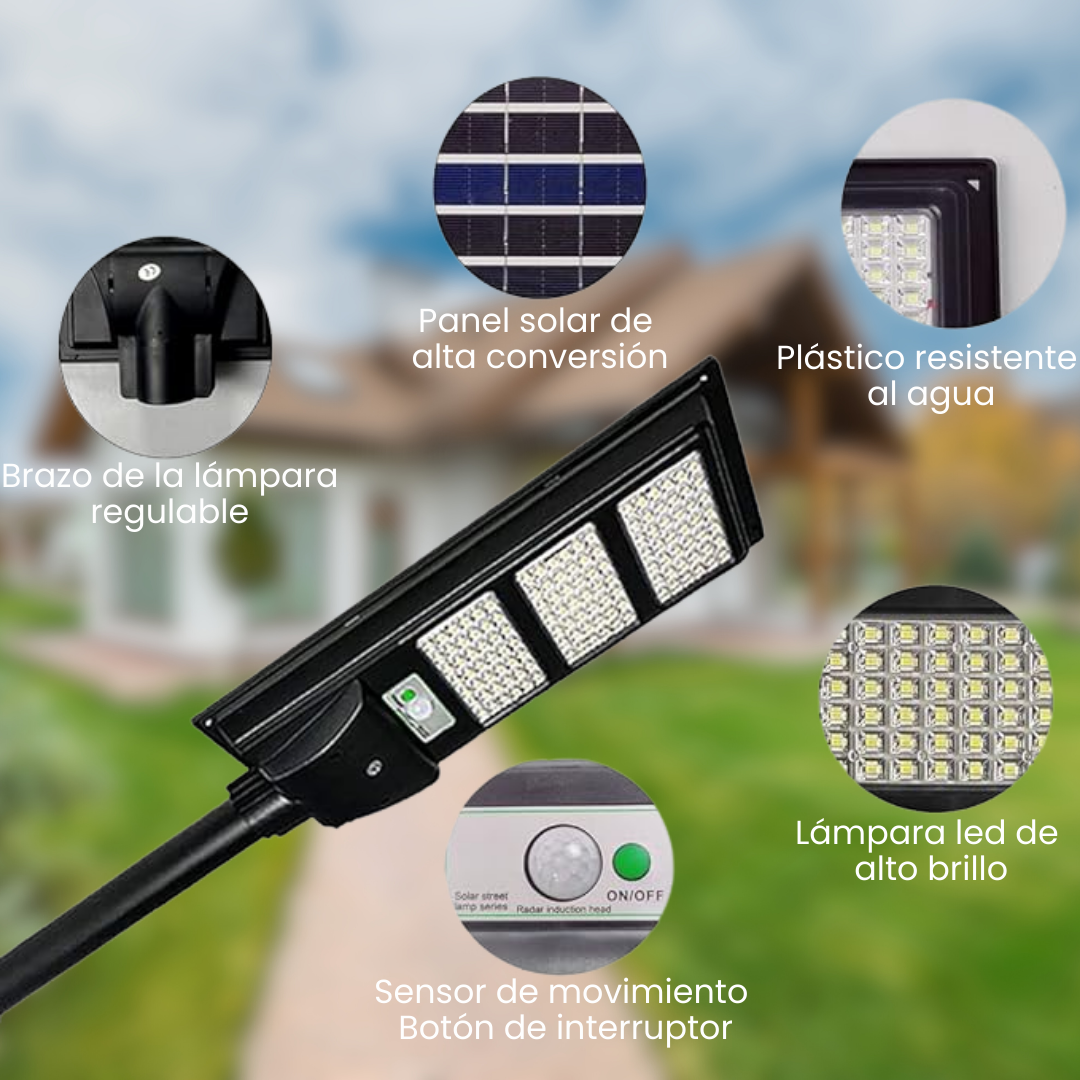 EcoFoco™ Solar - Lámpara Solar con Sensor de Movimiento y Resistencia al Agua