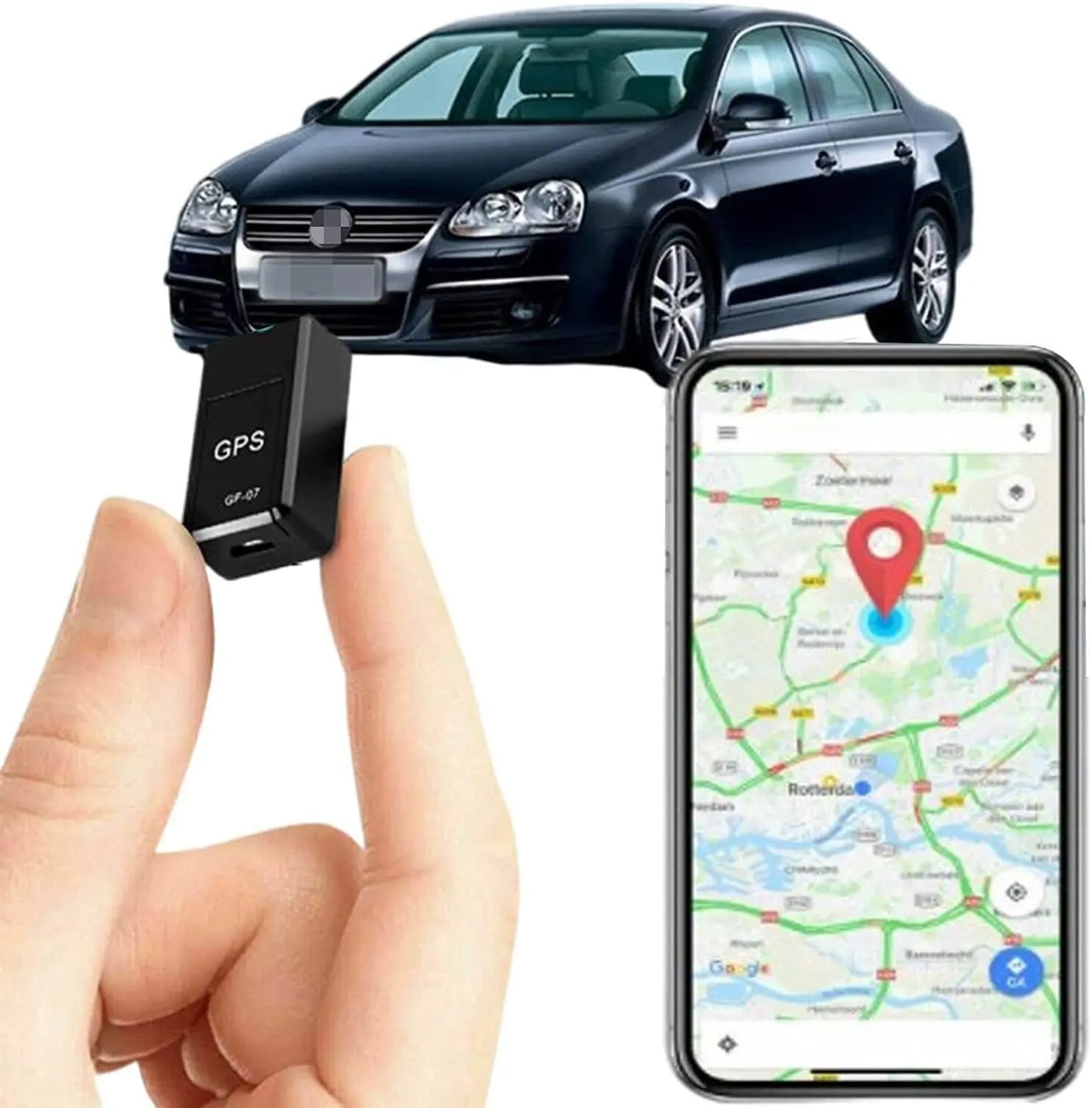 Mini GPS Espía Recargable con Imán – Rastreador Portátil GSM