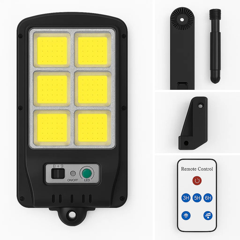 EcoFoco™ Solar - Lámpara Solar con Sensor de Movimiento y Resistencia al Agua