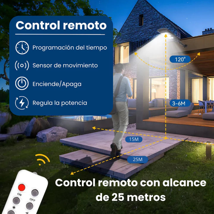 EcoFoco™ Solar - Lámpara Solar con Sensor de Movimiento y Resistencia al Agua