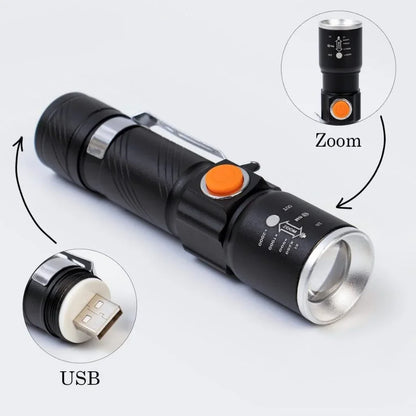 SUPER LINTERNA TACTICA COM ZOOM - ÚLTIMAS UNIDADS